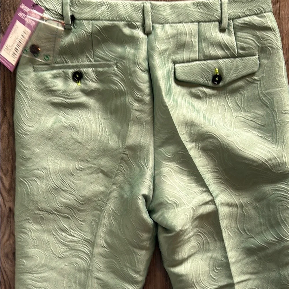 NWT Twisted Tailor Men's Green Textured Pants sz 30